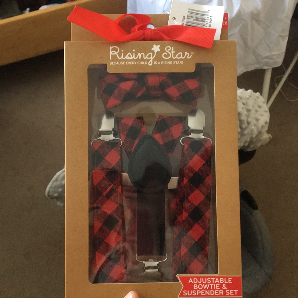 Baby Bow tie & Suspenders Set!